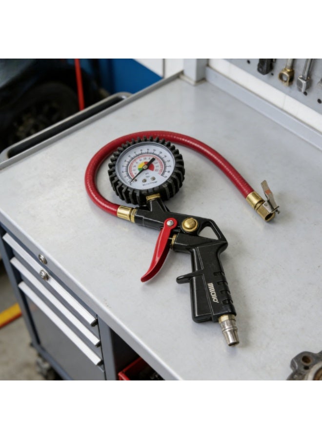 الرقمية ضغط الإطارات حزام نافخة ، ظرف هوائي مع قياس الضغط ، الثقيلة مع اتصال سريع مقرنة - Image 2